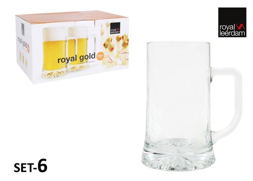 [200481614] Jarra de cerveza 50cl Royal Gold - Utensilios de vidrio y cerámica