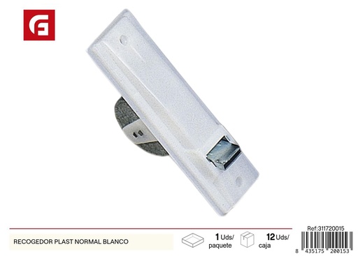 [311720015] Recogedor de persianas de plástico blanco para cortinas