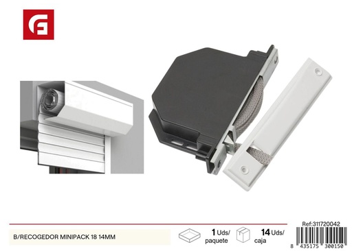 [311720042] Recogedor de persianas minipack 18 14mm para cortinas