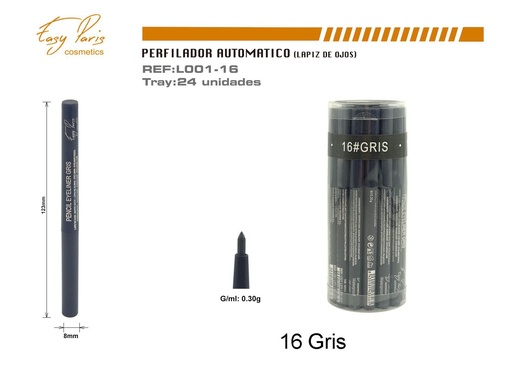 [L001-16] Perfilador automático gris 24/u para ojos y labios