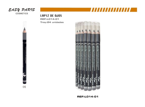 [L014-01] Lápiz corto de madera NGR Easy 24/U - Lápiz para labios y cejas de madera
