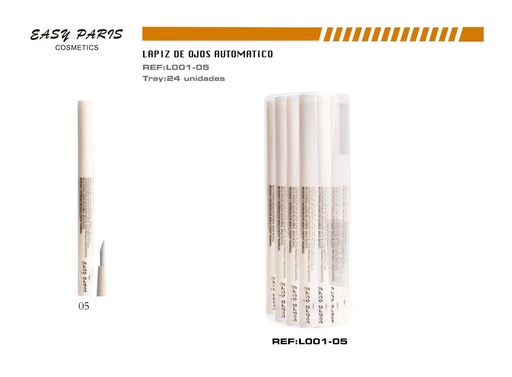 [L001-05] Perfilador automático blanco mate 24 pcs - Cosméticos