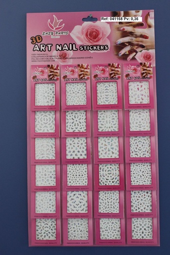 [041168] Pegatinas de uñas 24 u - Adhesivos decorativos para uñas