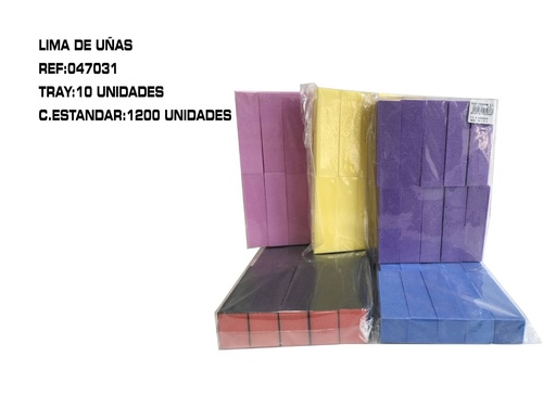 [047031] Lima de 4 usos (10 uds) - Herramientas profesionales para uñas y cuidado personal