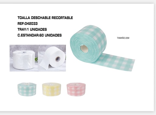 [042033] Toallitas recortables 20 m - Accesorios de manicura
