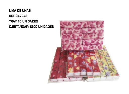 [047043] Lima bloque 10/U c/1200 - Artículos de cuidado de uñas
