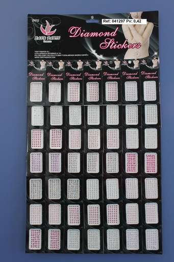 [041297] Piedras decorativas autoadhesivas - 49 unidades - Accesorios de uñas