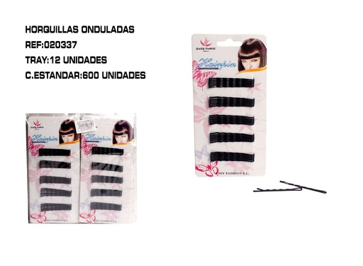 [020337] Horas onduladas 12/U - Accesorios para el cabello