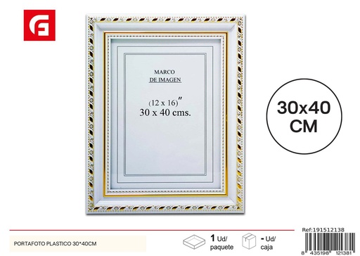 [191512138] Portafoto de plástico 30x40cm para decoración del hogar