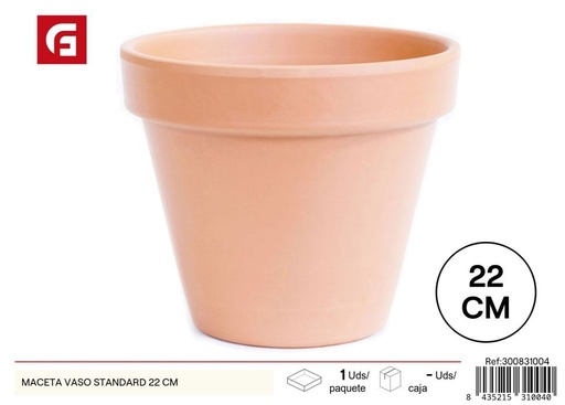 [300831004] Maceta vaso estándar 21cm - Jardinería y decoración de interiores