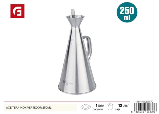 [141051470] Aceitera inox vertedor 250ml - Utensilios de cocina