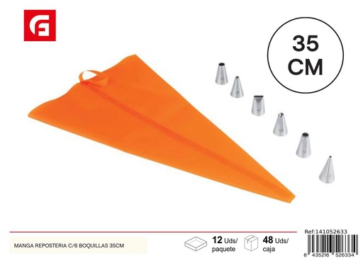 [141052633] Manga de repostería 6 unidades 35 cm - Cocina y repostería