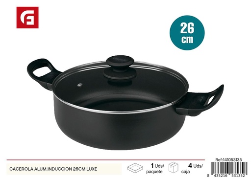 [141053135] Cacerola de aluminio inducción 26cm Luxe para cocina