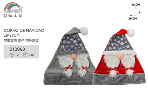 [212068] Gorro de Navidad 28x38cm