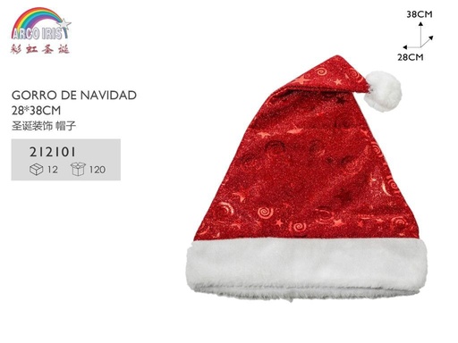 [212101] Gorro de Navidad (120) para fiesta navideña