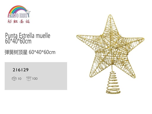 [216129] Decoración estrella treetop para árbol de Navidad