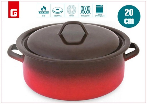 [14030234] Cacerola para fuego 20cm para cocina