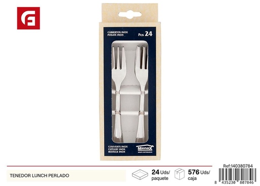 [140380784] Tenedor perlado para lunch - Utensilios de mesa