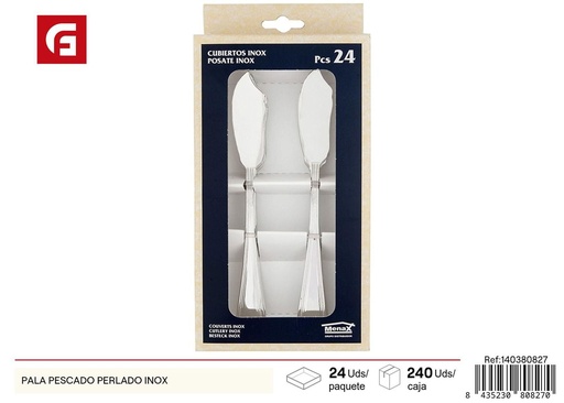 [140380827]  Paleta pesquera perlada de acero inoxidable - Utensilios de cocina