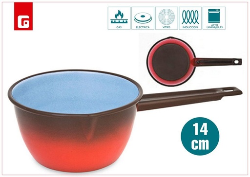 [14031221] Cazo fuego bombado 14cm para cocina