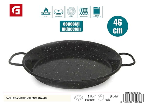 [140381507] Paellera vitrificada valenciana 46cm