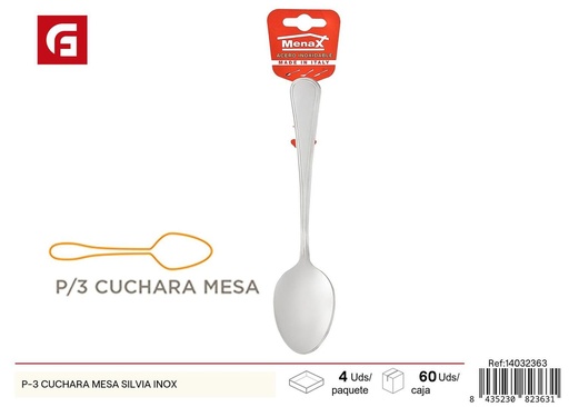 [14032363] Cuchara de mesa Silvia inoxidable