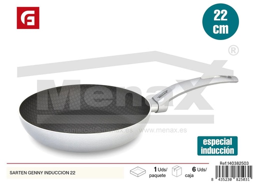 [140382503] Sartén Genny inducción 22cm utensilios de cocina