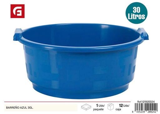 [121920024] Barreno azul 30L - Accesorios de plástico
