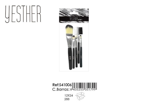 [S41006] Set brochas maquillaje 12/U - Accesorios de belleza