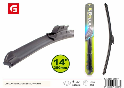 [311552837] Limpia parabrisas universal 350 mm - Accesorios de coche