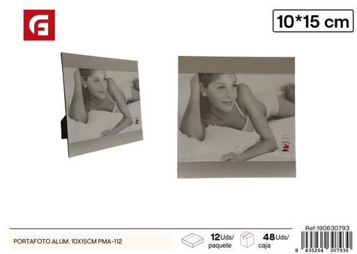 [190630793] Portafoto de aluminio 10x15cm PMA-112 - Marcos de fotos