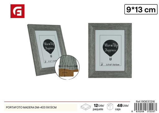 [190637216] Portafoto de madera DM-403 9x13cm - Accesorios de decoración