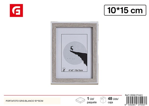[190637443] Portafoto gris/negro DM-894 10x15 cm - Accesorios decorativos