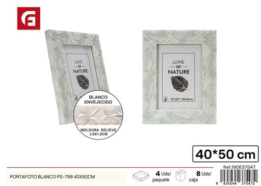 [190637547] Portafoto blanco PS-798 40x50 cm - Marcos decorativos para fotos