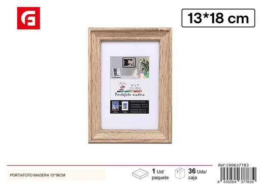 [190637783] Portafoto de madera DM-842 13x18 cm - Marcos de fotos decorativos