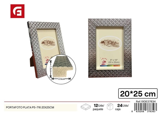 [190637834] Portafoto plata PS-716 20x25cm - Marcos de fotos