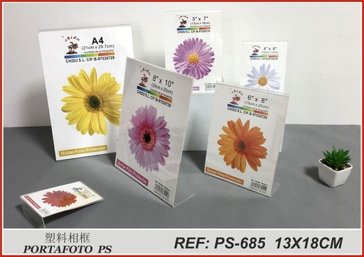 [190637956] Marco de foto plástico V PS-685 13x18cm para decoración