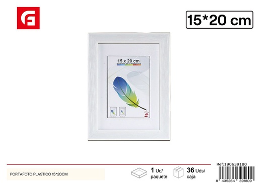 [190639180] Portafoto plástico PS-612 15x20cm para fotos y decoración