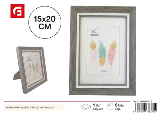 [190161076] Portafoto de plástico cóncavo 15*20cm para decoración
