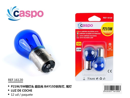 [171316120] Luz de coche P21W/5W BAY15D bombilla