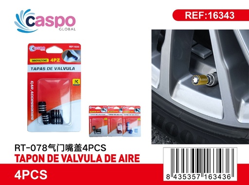 [171316343] Tapon de válvula de aire RT-078 4pcs para coches