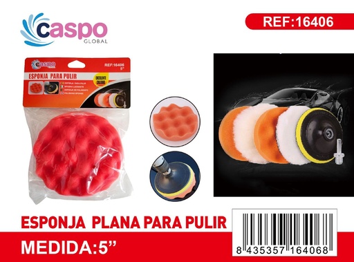 [171316406] Esponja para pulir 5 pulgadas para limpieza y automóviles