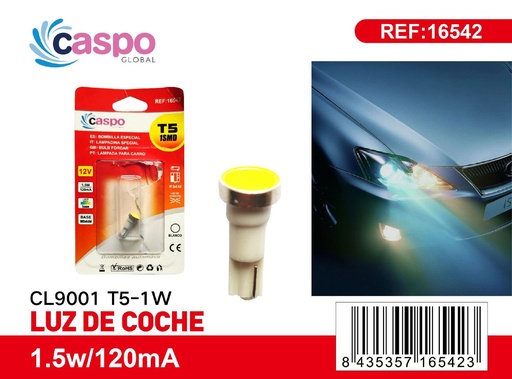 [171316542] Luz de coche CL9001 T5-1W para iluminación automotriz