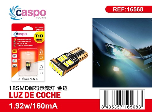 [171316568] Luz de coche T10-4014-18SMD para señalización y decoración