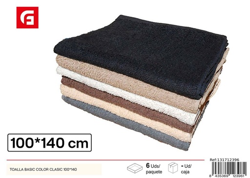 [131712396] Toalla básica clásica surtido colores 100cm x 140cm - Textiles para el hogar