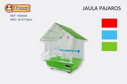 [YM0008] Jaula para pájaros 37.5x27.5x37cm