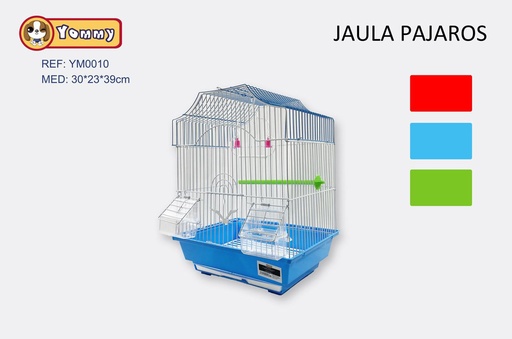 [YM0010] Jaula para pájaros 29.7x26.5x37cm para mascotas