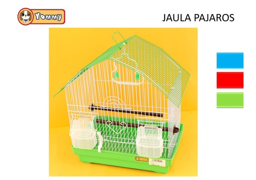 [YM0011] Jaula para pájaros 36.5x28x37.5cm para mascotas