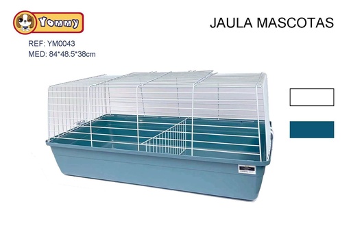 [YM0043] Jaula para mascotas 84x48.5x38cm para conejos y roedores