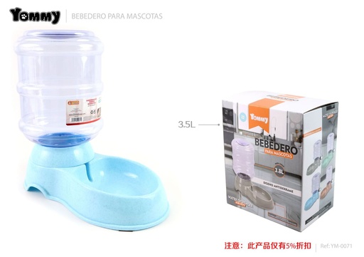 [YM0071] Dispensador de agua para mascotas 3.5L - Accesorios para mascotas